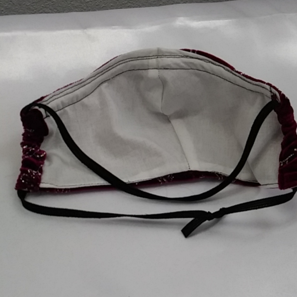 Facemask/Silver Roses - Picture 4 of 4
